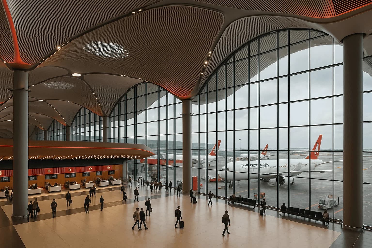 Türk Hava Yolları Uçağı ve Gökyüzü