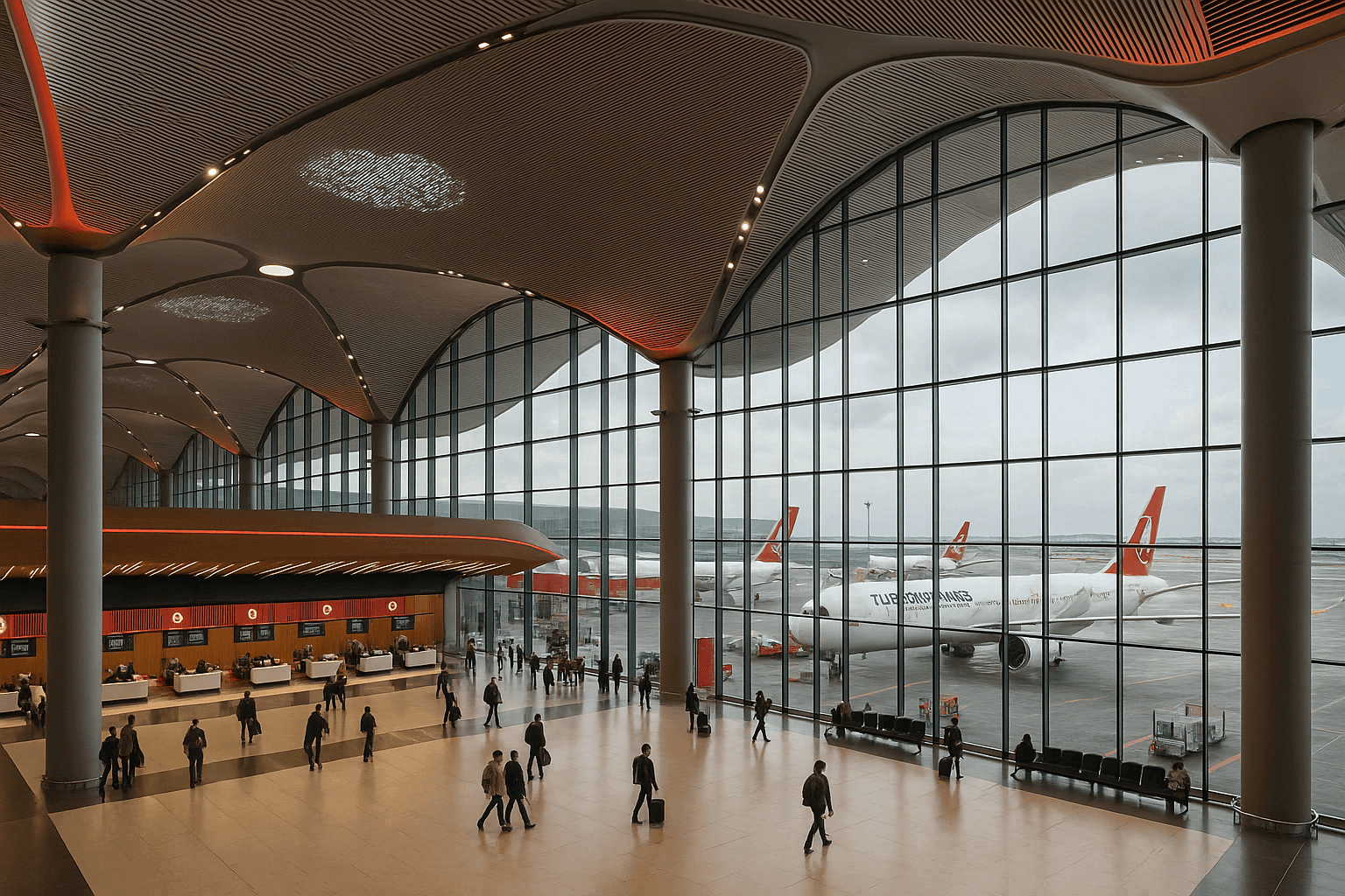 Türk Hava Yolları Uçağı ve Gökyüzü